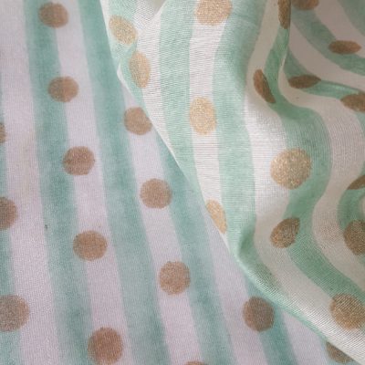 The Blockprint Tree - scarf - dots and stripes (large) 4