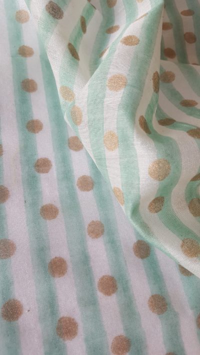 The Blockprint Tree - scarf - dots and stripes (large) 4