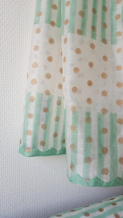 The Blockprint Tree - scarf - dots and stripes (small) 3