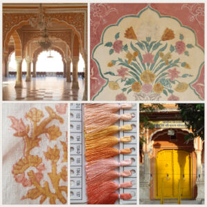 The Blockprint Tree - scrapbook - scarf pink city 7