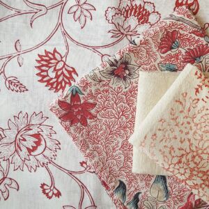 The Blockprint Tree - scrapbook - scarf Secret Garden 2
