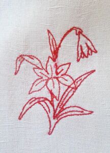 The Blockprint Tree - scrapbook - scarf Secret Garden 5