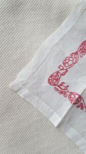 The Blockprint Tree - scrapbook - scarf Secret Garden 7