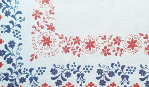 The Blockprint Tree - scrapbook - scarf Secret Garden 8