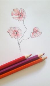 The Blockprint Tree - scrapbook - scarf Secret Garden 9