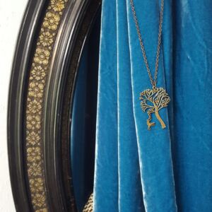 the blockprint tree - scrapbook - velvet - cushion - 12