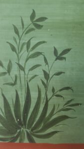 the blockprint tree - scrapbook - scarf- secret garden green silk-8